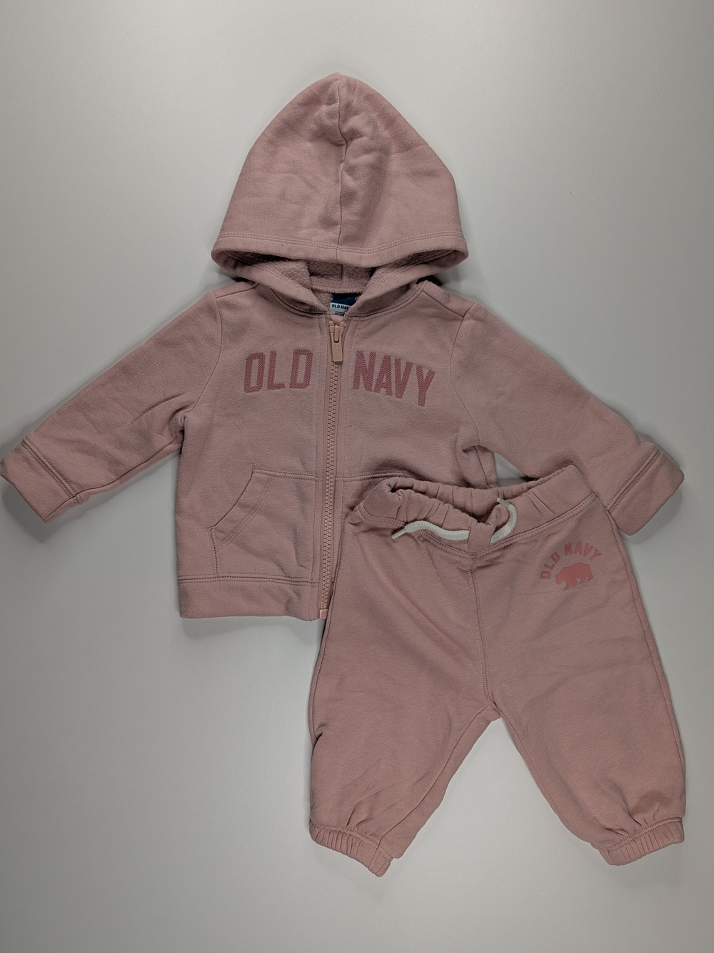 Old Navy Dusty Pink Toddler Hoodie and Joggers Set